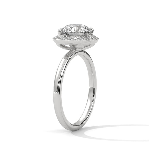 Load image 1 in gallery view. round-14k white gold|round-18k white gold|round-platinum
