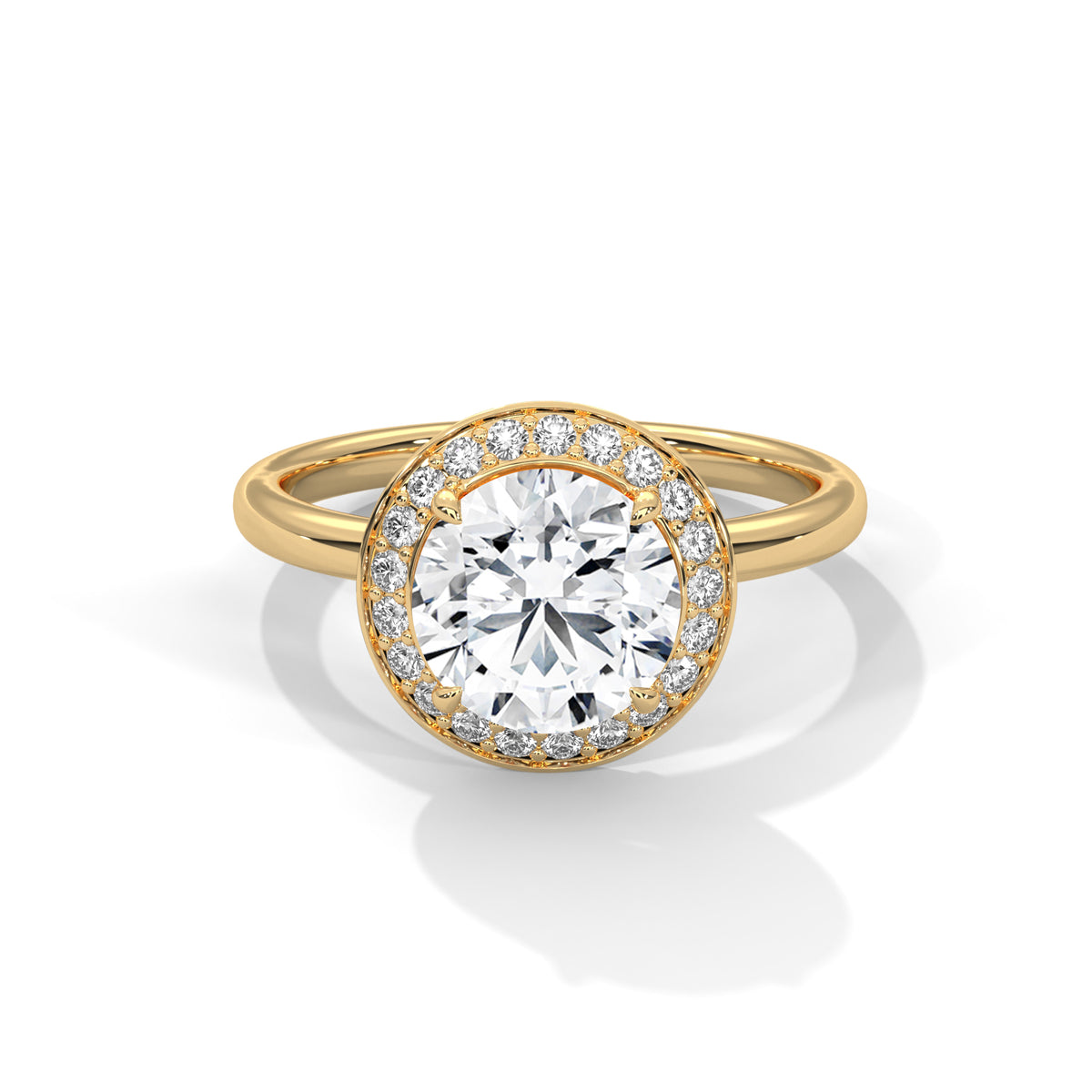 round-14k yellow gold|round-18k yellow gold
