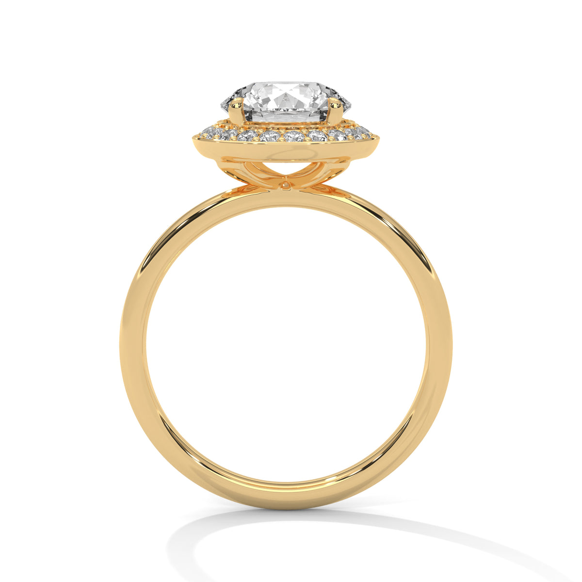round-14k yellow gold|round-18k yellow gold