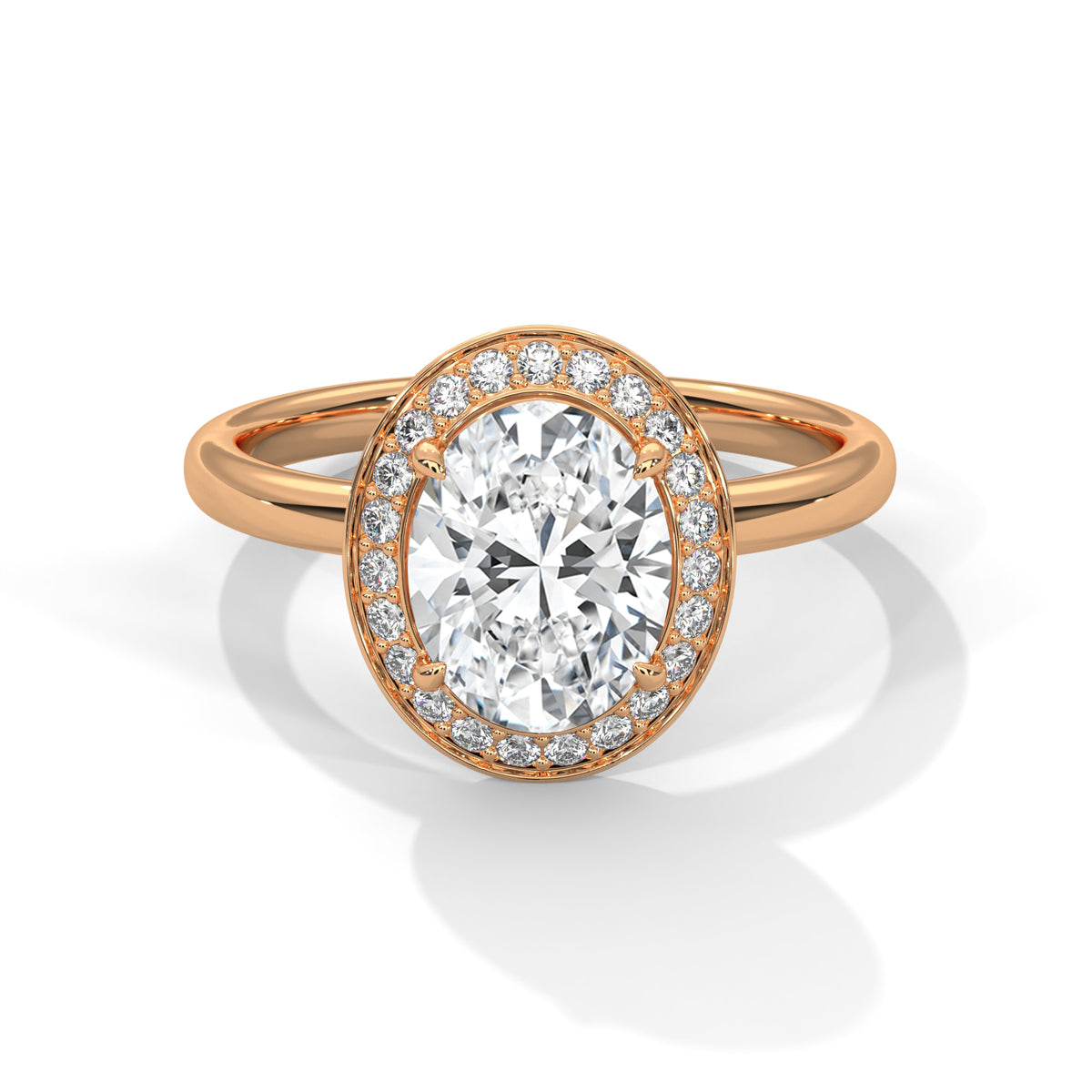 oval-14k rose gold|oval-18k rose gold