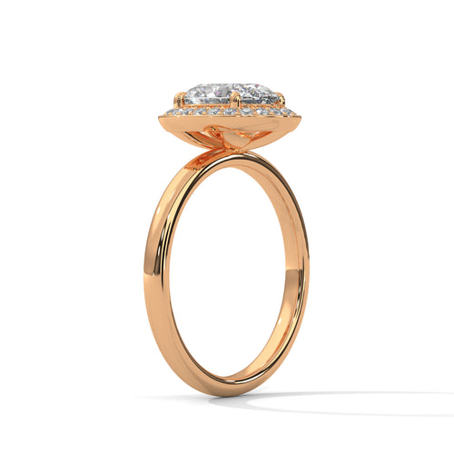 Load image 1 in gallery view. oval-14k rose gold|oval-18k rose gold