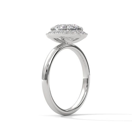 Load image 1 in gallery view. oval-14k white gold|oval-18k white gold|oval-platinum