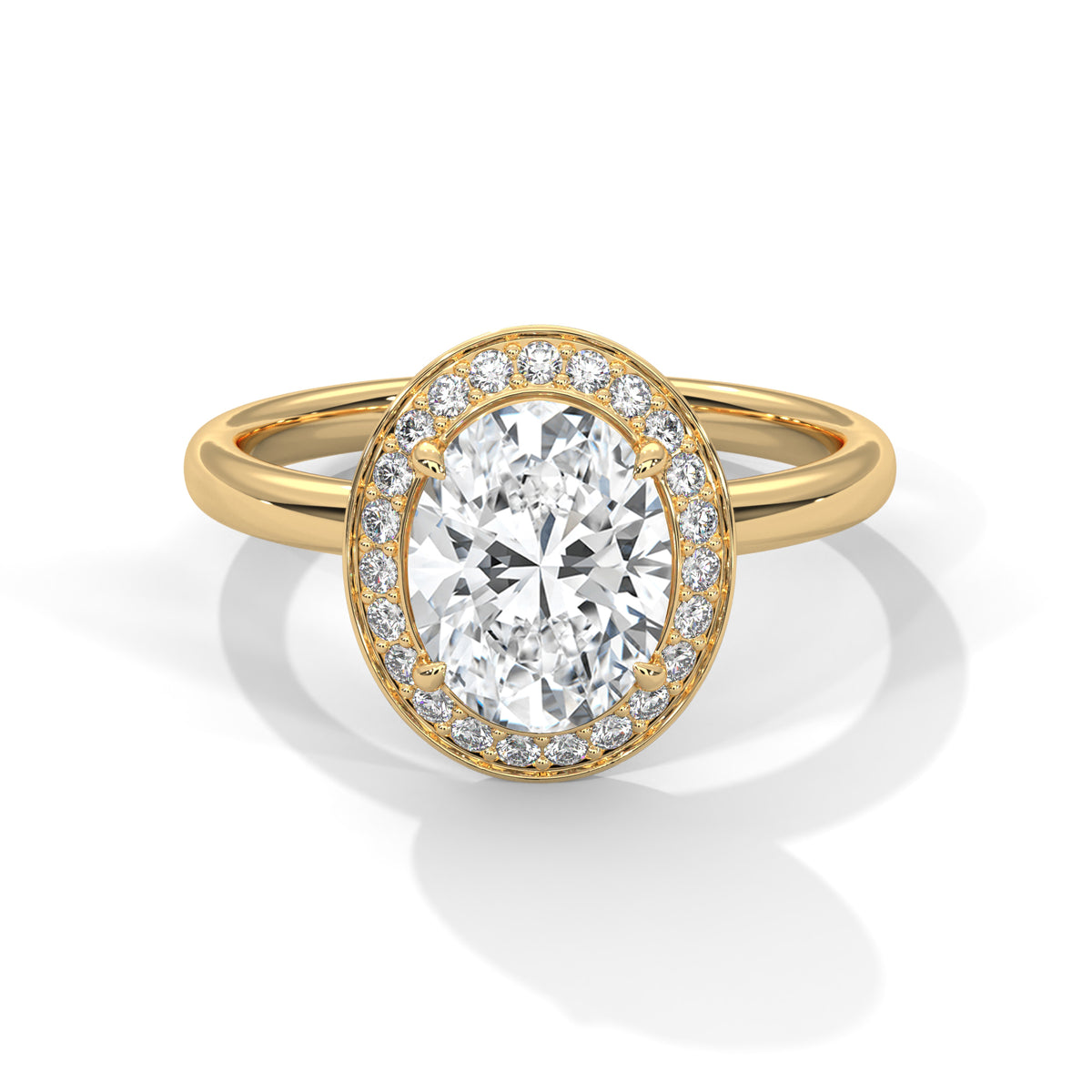 oval-14k yellow gold|oval-18k yellow gold