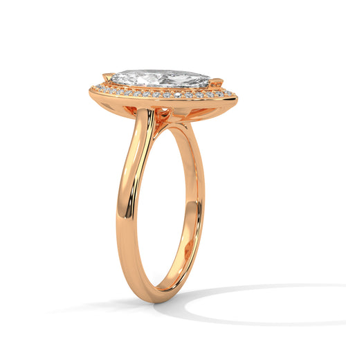 Load image 1 in gallery view. marquise-14k rose gold|marquise-18k rose gold