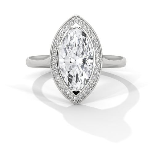 Load image 1 in gallery view. marquise-14k white gold|marquise-18k white gold|marquise-platinum