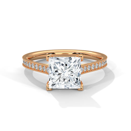 Load image 1 in gallery view. princess-14k rose gold|princess-18k rose gold