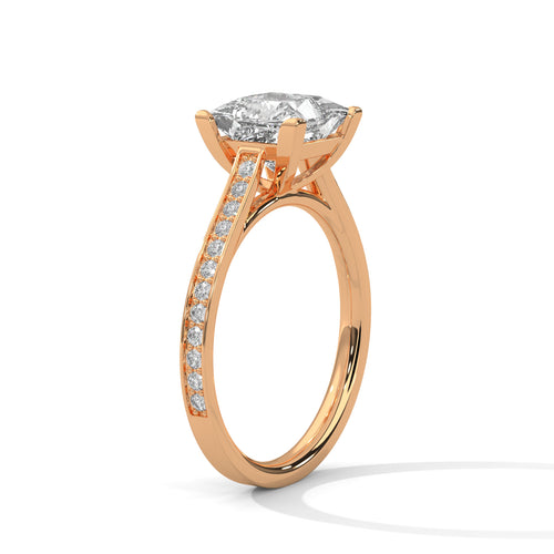Load image 1 in gallery view. princess-14k rose gold|princess-18k rose gold