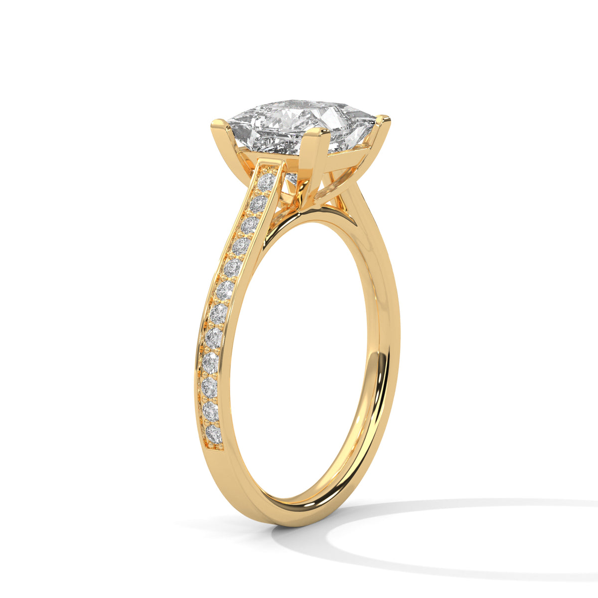 princess-14k yellow gold|princess-18k yellow gold