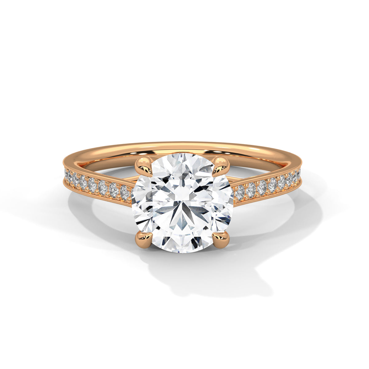 round-14k rose gold|round-18k rose gold