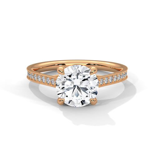 Load image 1 in gallery view. round-14k rose gold|round-18k rose gold
