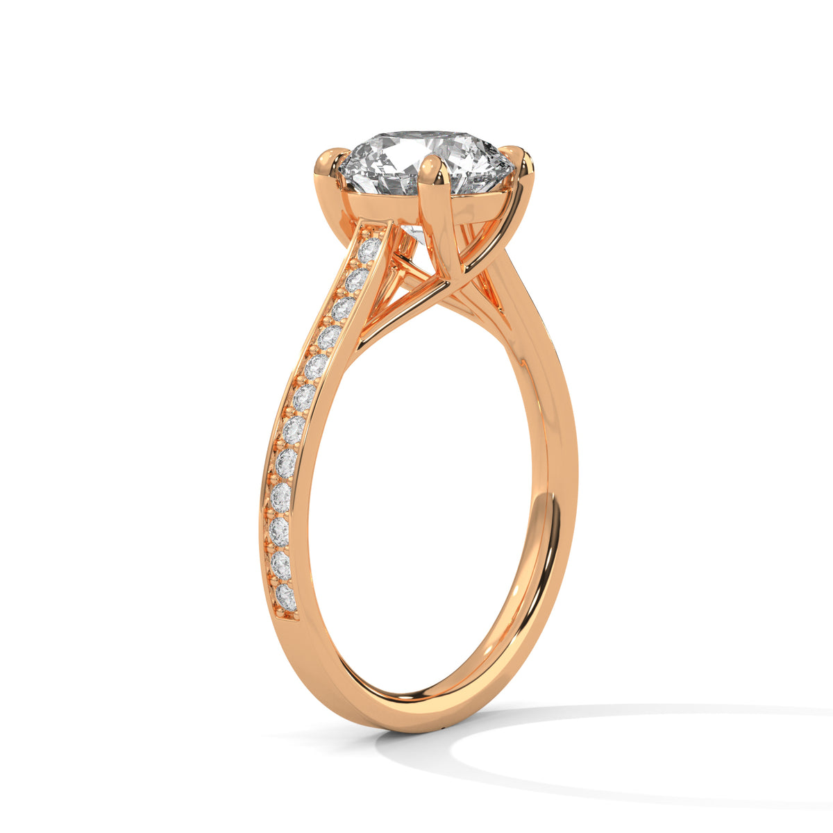 round-14k rose gold|round-18k rose gold