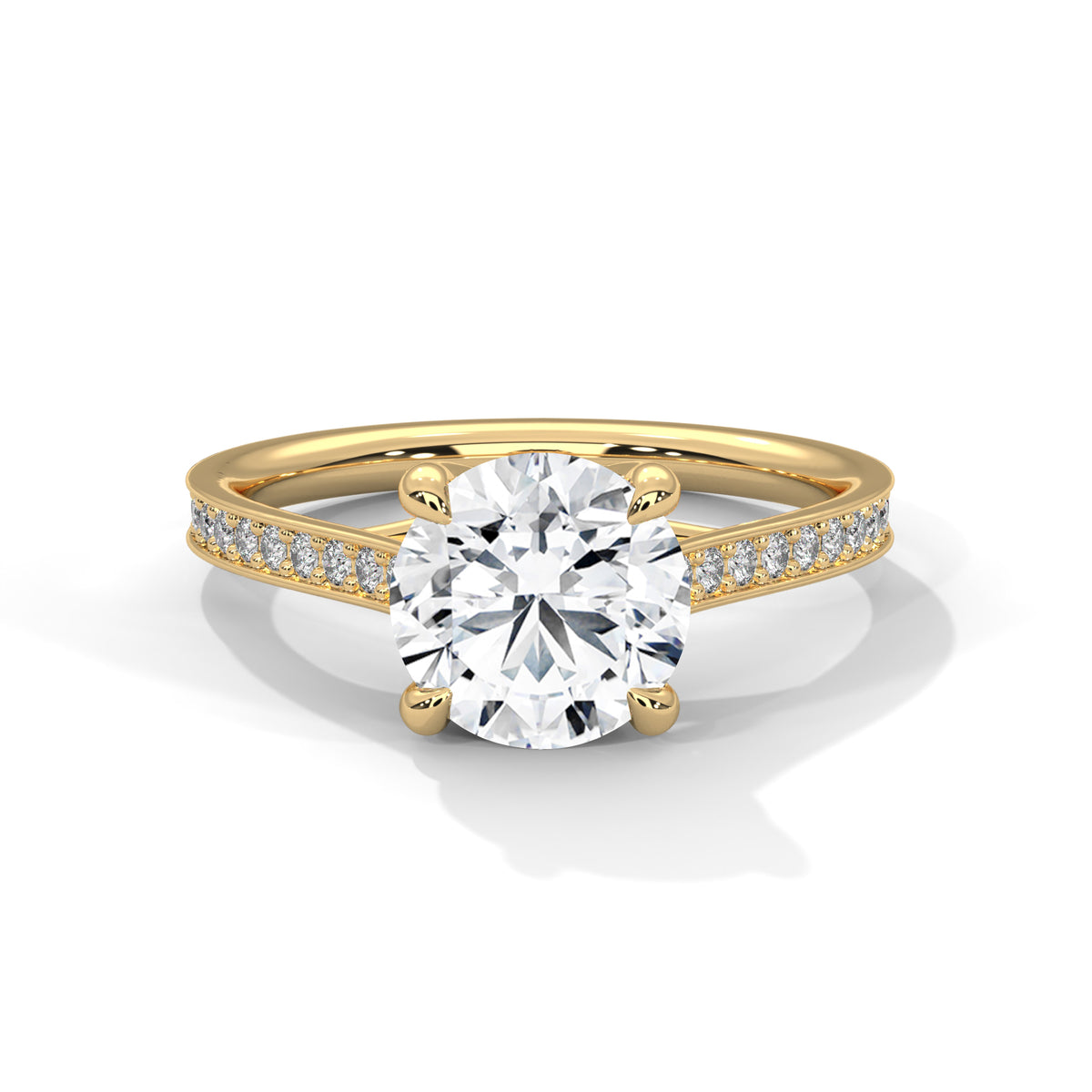 round-14k yellow gold|round-18k yellow gold