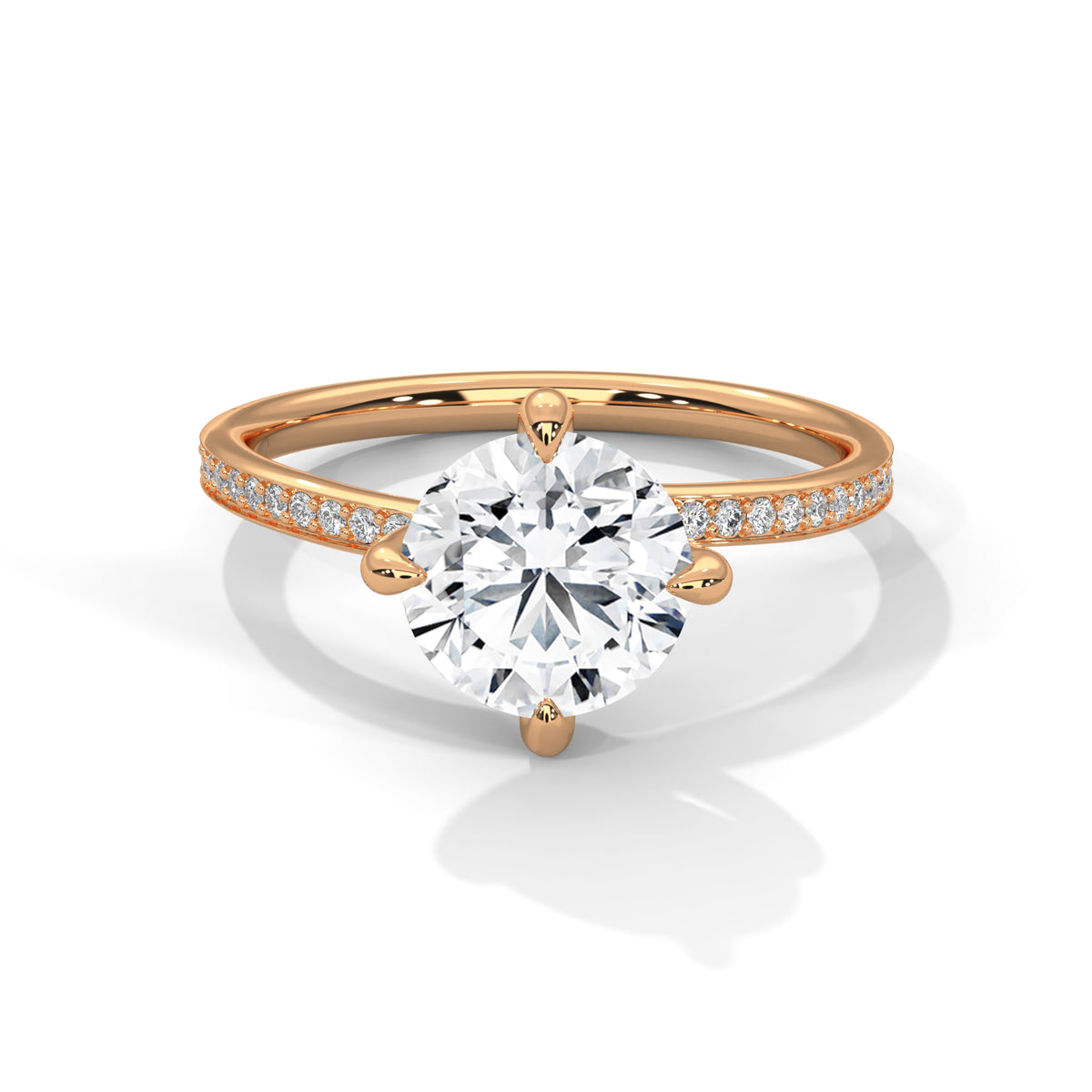 round-14k rose gold|round-18k rose gold