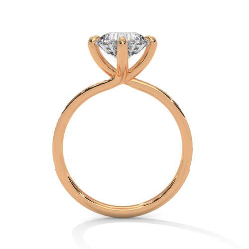 Load image 1 in gallery view. round-14k rose gold|round-18k rose gold
