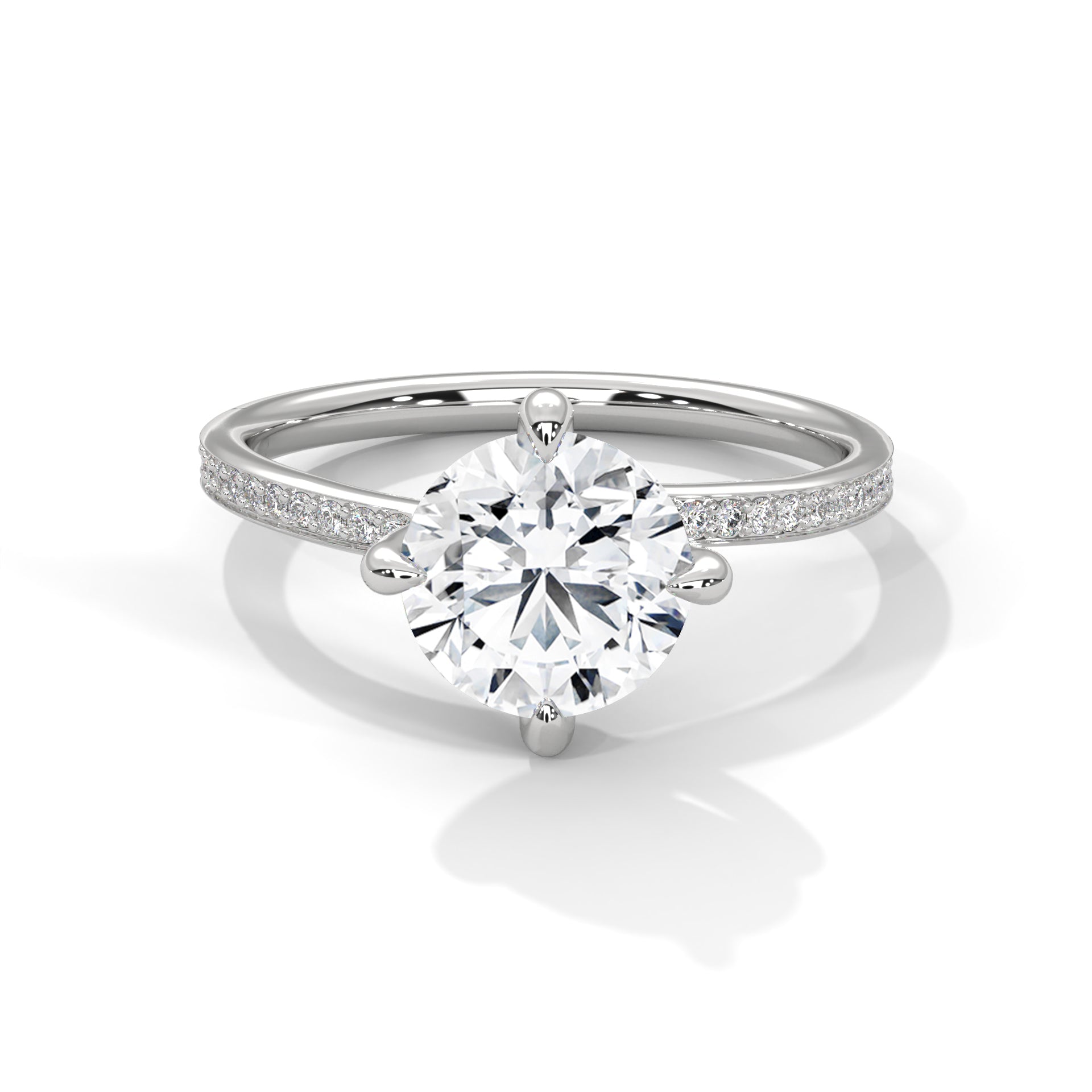 round-14k white gold|round-18k white gold|round-platinum