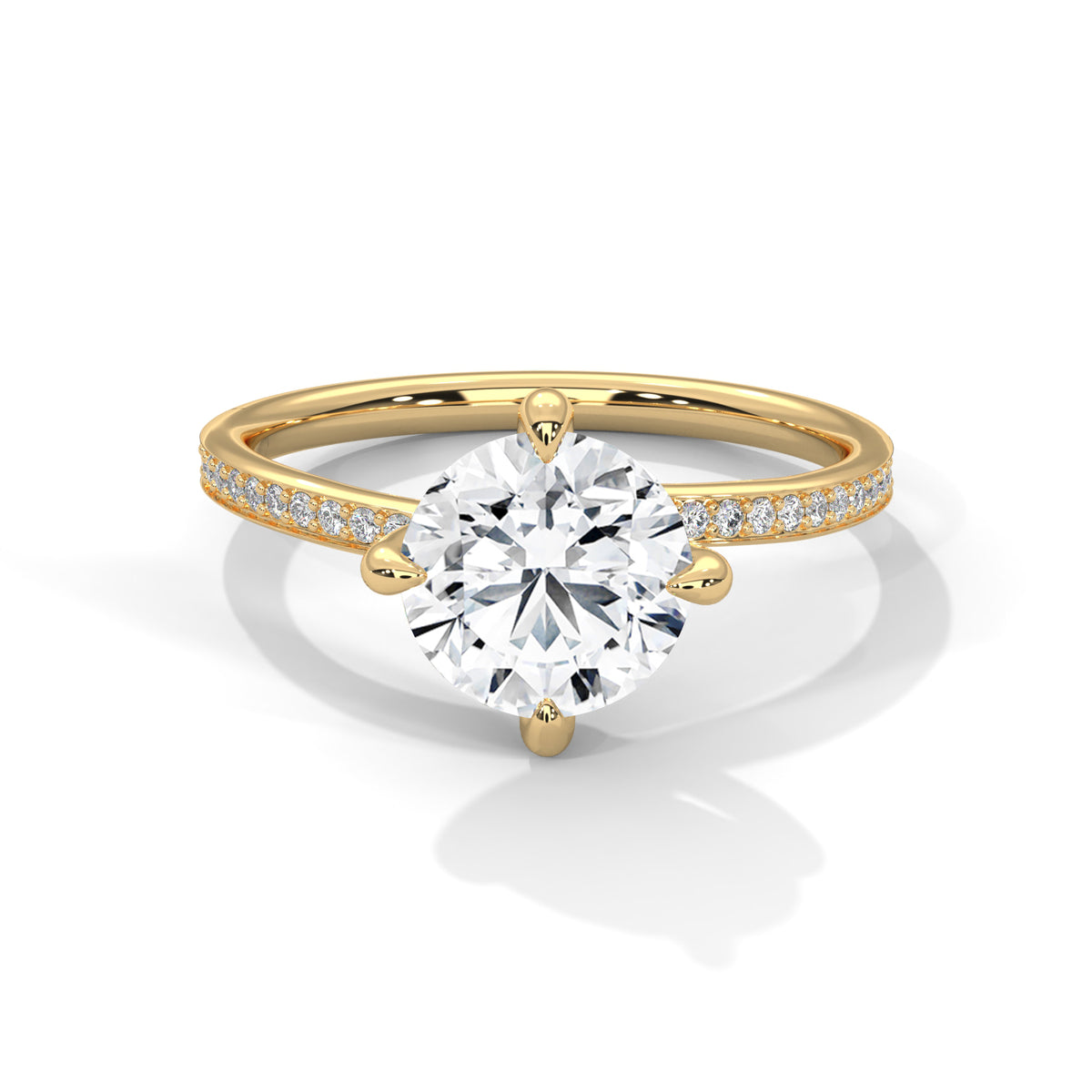 round-14k yellow gold|round-18k yellow gold