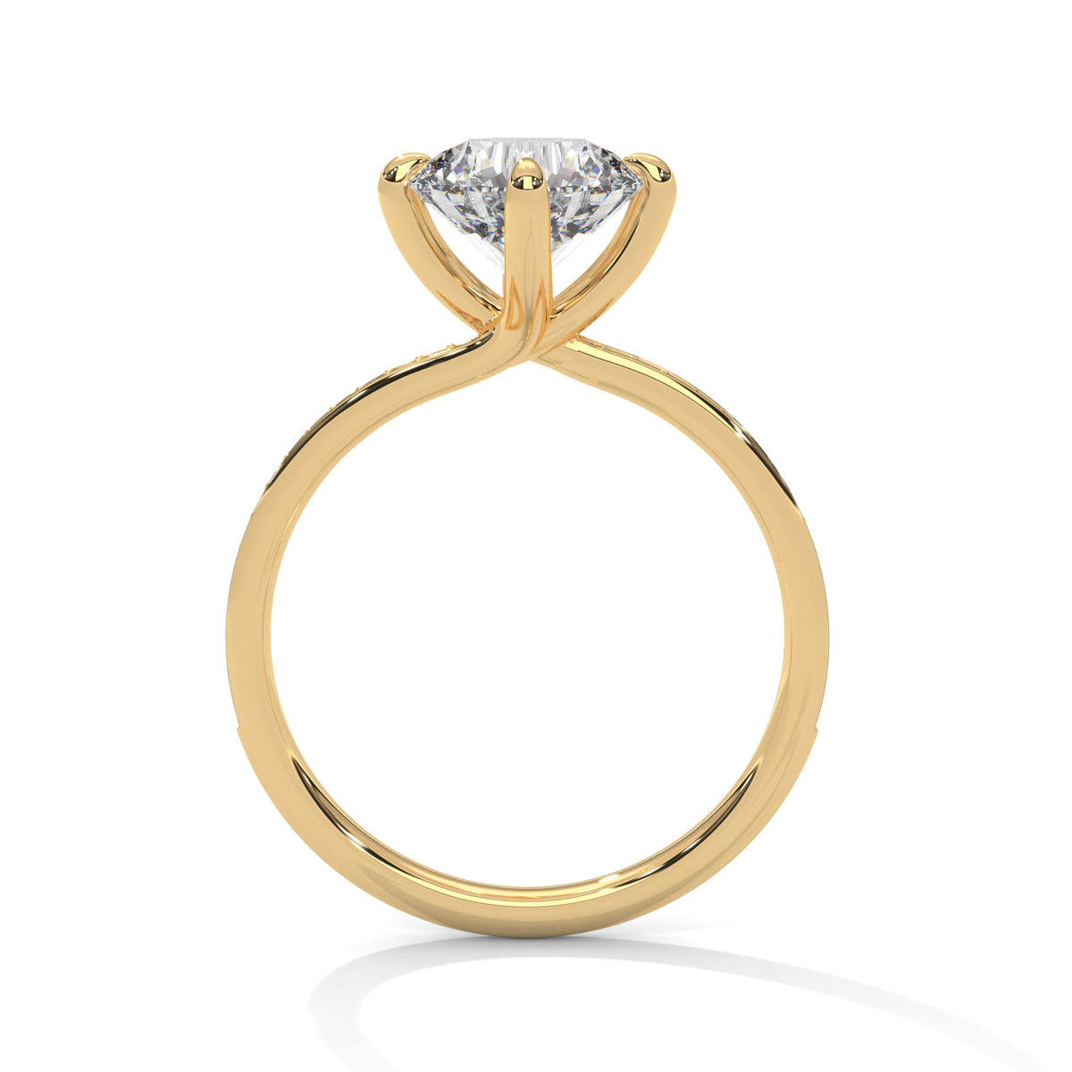 round-14k yellow gold|round-18k yellow gold