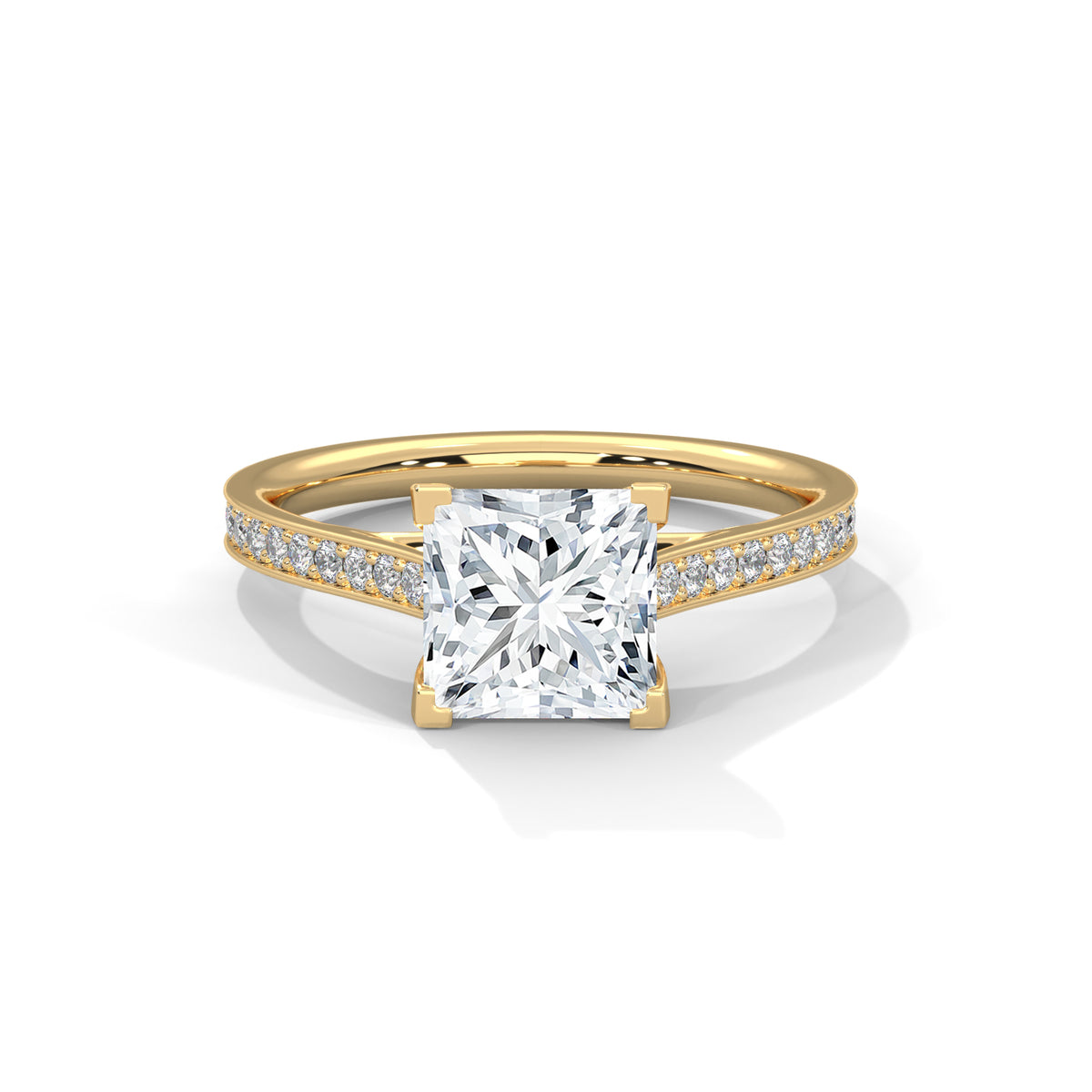 princess-14k yellow gold|princess-18k yellow gold