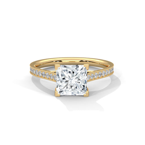 Load image 1 in gallery view. princess-14k yellow gold|princess-18k yellow gold