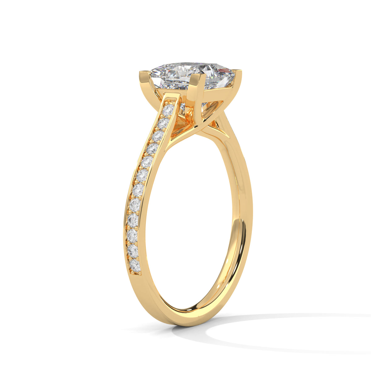princess-14k yellow gold|princess-18k yellow gold