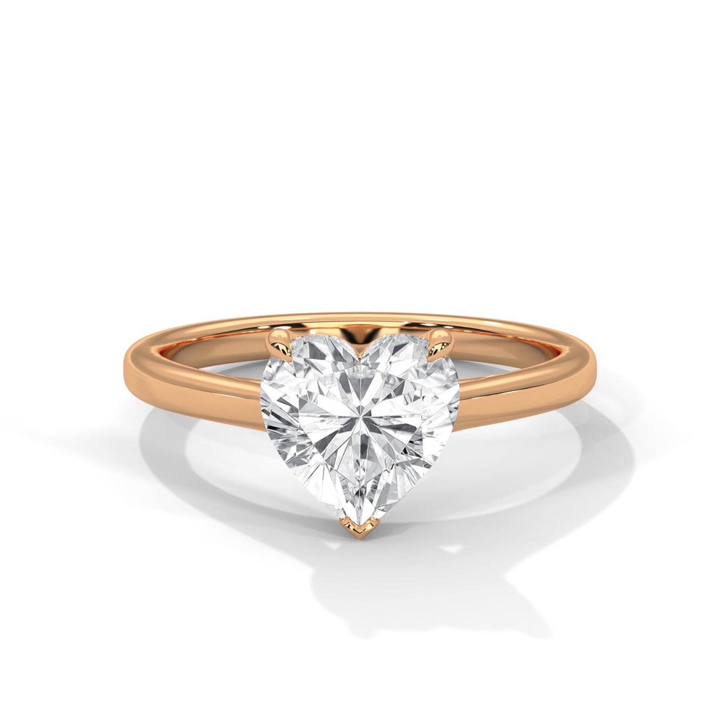 heart-14k rose gold|heart-18k rose gold