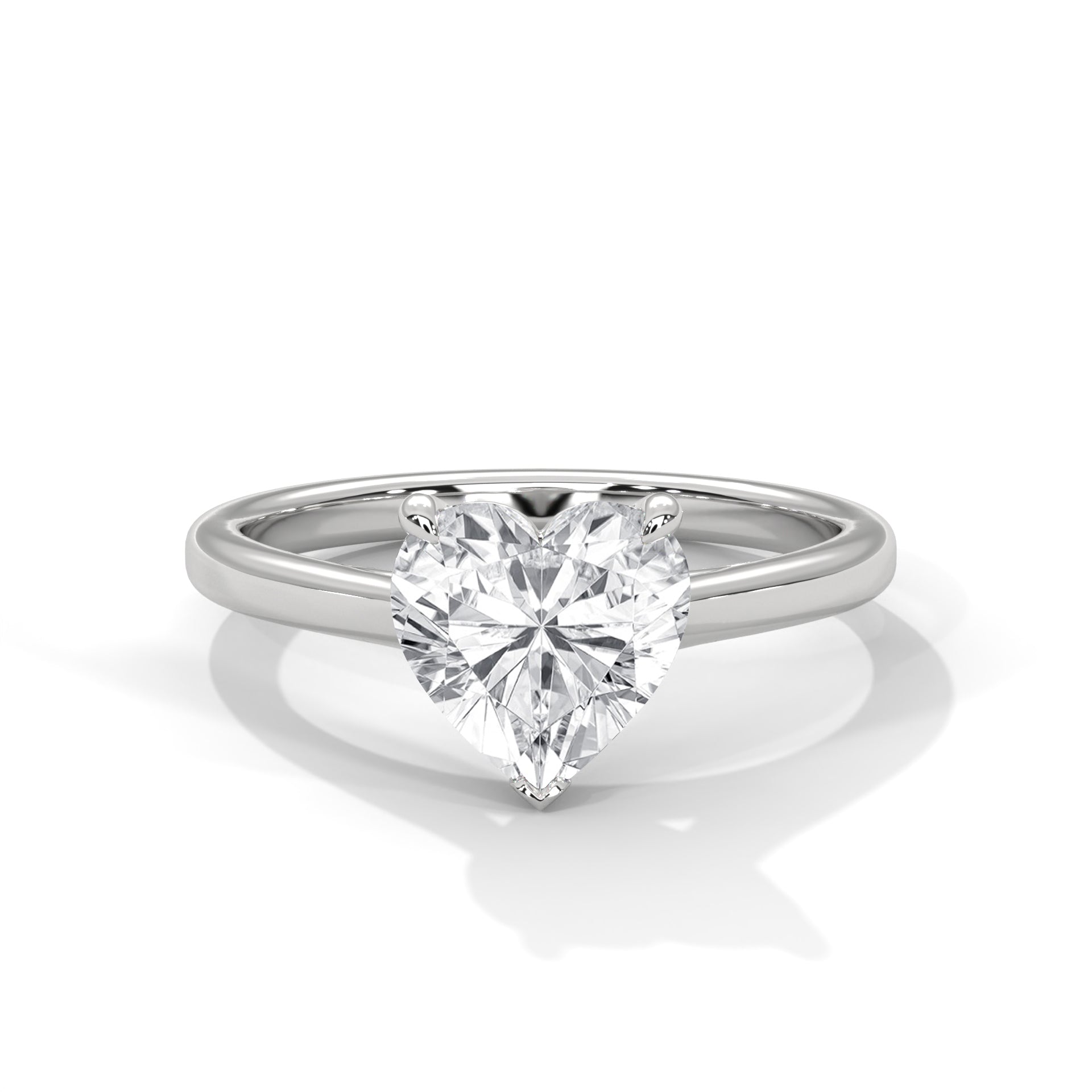 heart-14k white gold|heart-18k white gold|heart-platinum