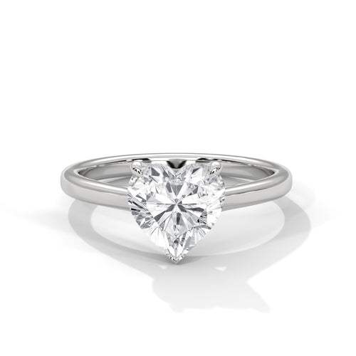 Load image 1 in gallery view. heart-14k white gold|heart-18k white gold|heart-platinum