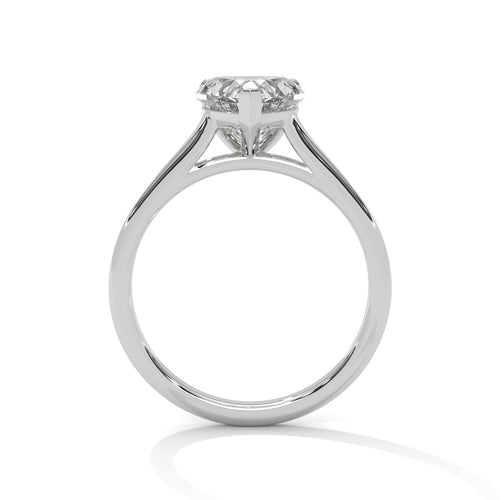 Load image 1 in gallery view. heart-14k white gold|heart-18k white gold|heart-platinum