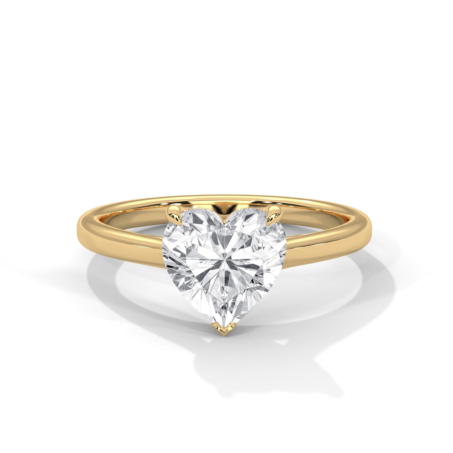 heart-14k yellow gold|heart-18k yellow gold