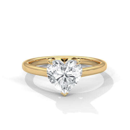 Load image 1 in gallery view. heart-14k yellow gold|heart-18k yellow gold