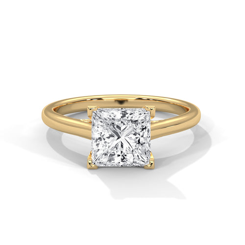Load image 1 in gallery view. princess-14k yellow gold|princess-18k yellow gold