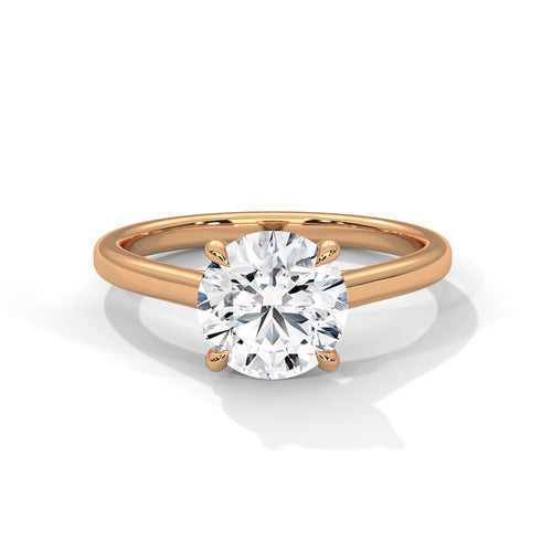 Load image 1 in gallery view. round-14k rose gold|round-18k rose gold