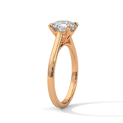 Load image 1 in gallery view. round-14k rose gold|round-18k rose gold