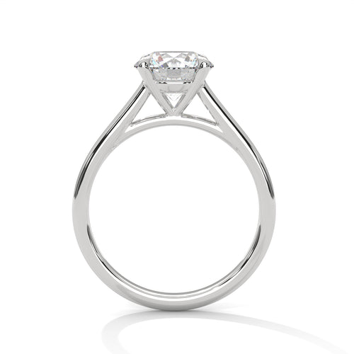Load image 1 in gallery view. round-14k white gold|round-18k white gold|round-platinum