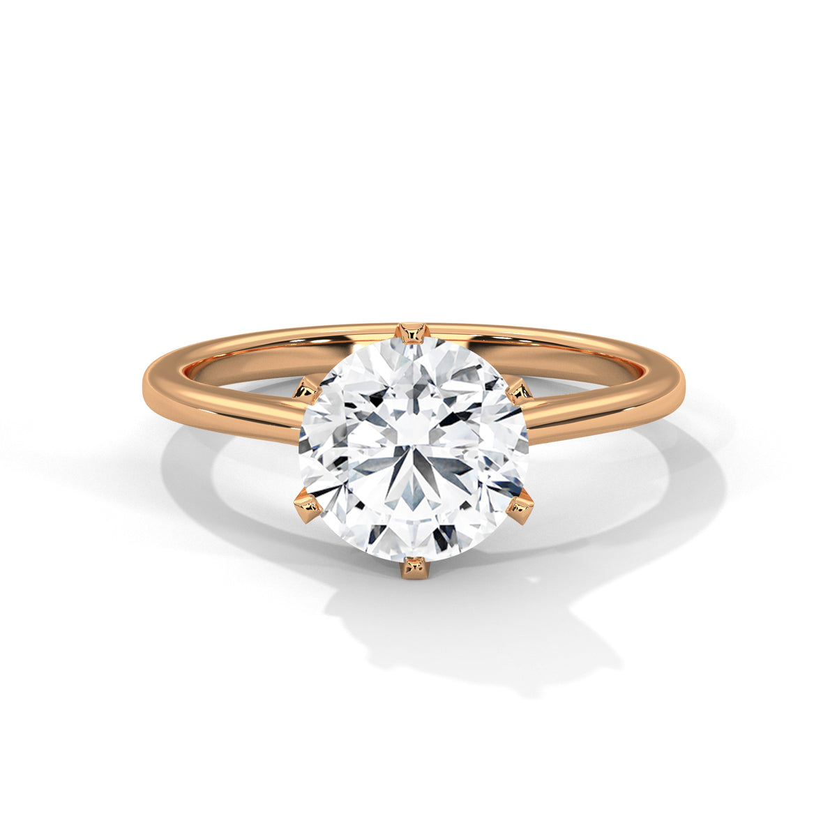 round-14k rose gold|round-18k rose gold