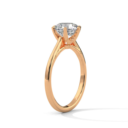 Load image 1 in gallery view. round-14k rose gold|round-18k rose gold
