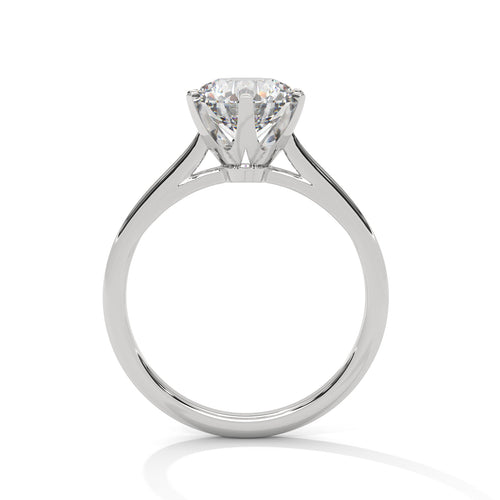 Load image 1 in gallery view. round-14k white gold|round-18k white gold|round-platinum