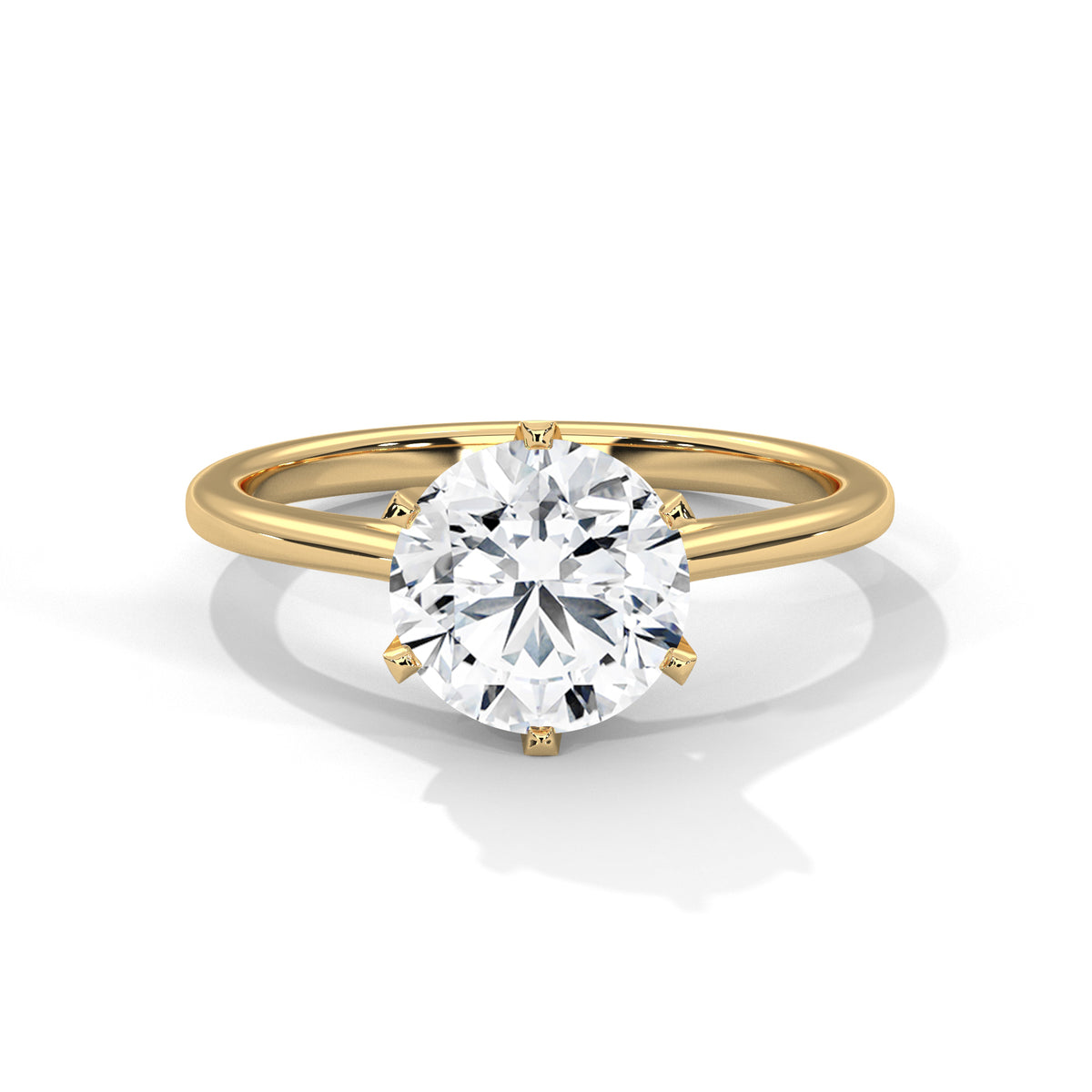 round-14k yellow gold|round-18k yellow gold