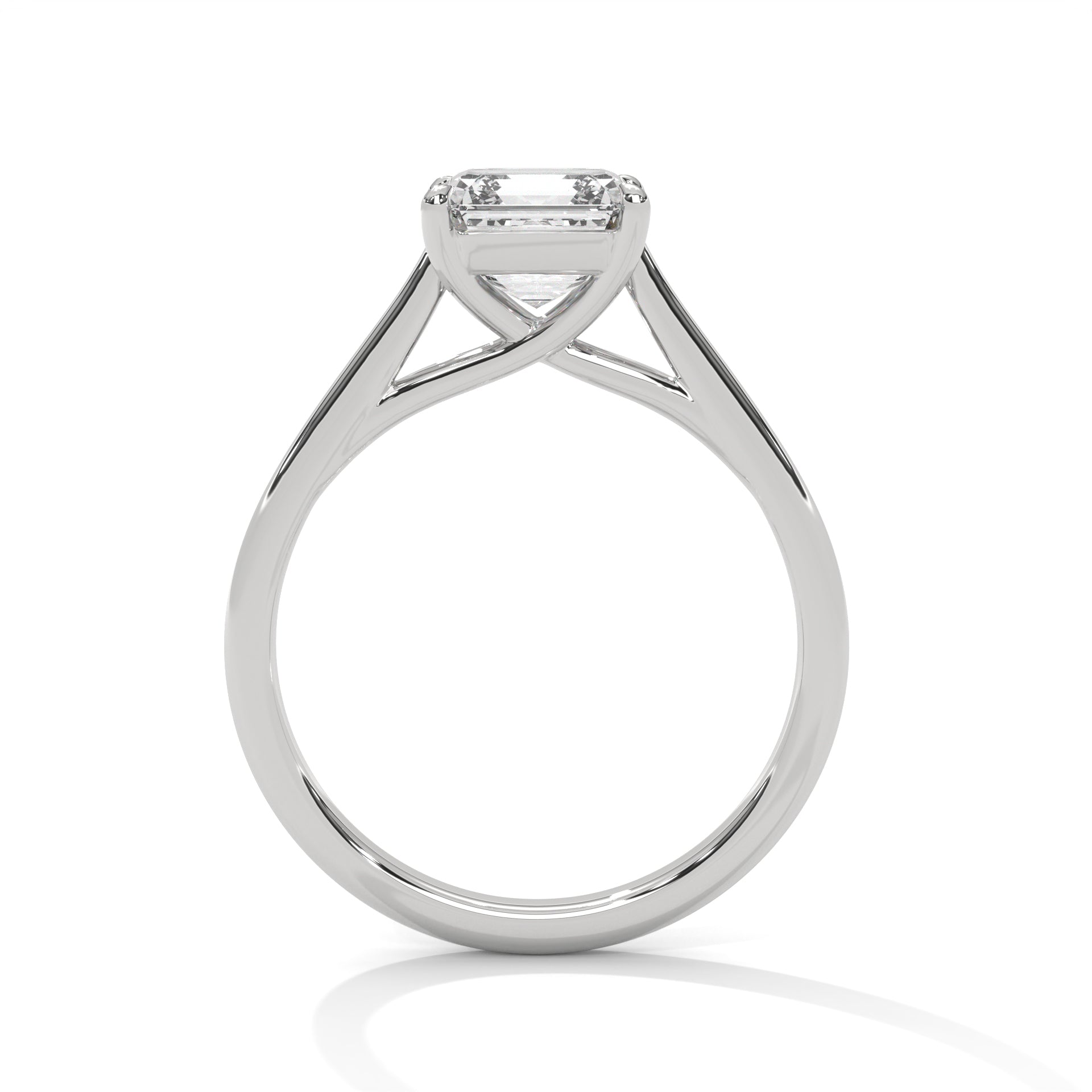asscher-14k white gold|asscher-18k white gold|asscher-platinum