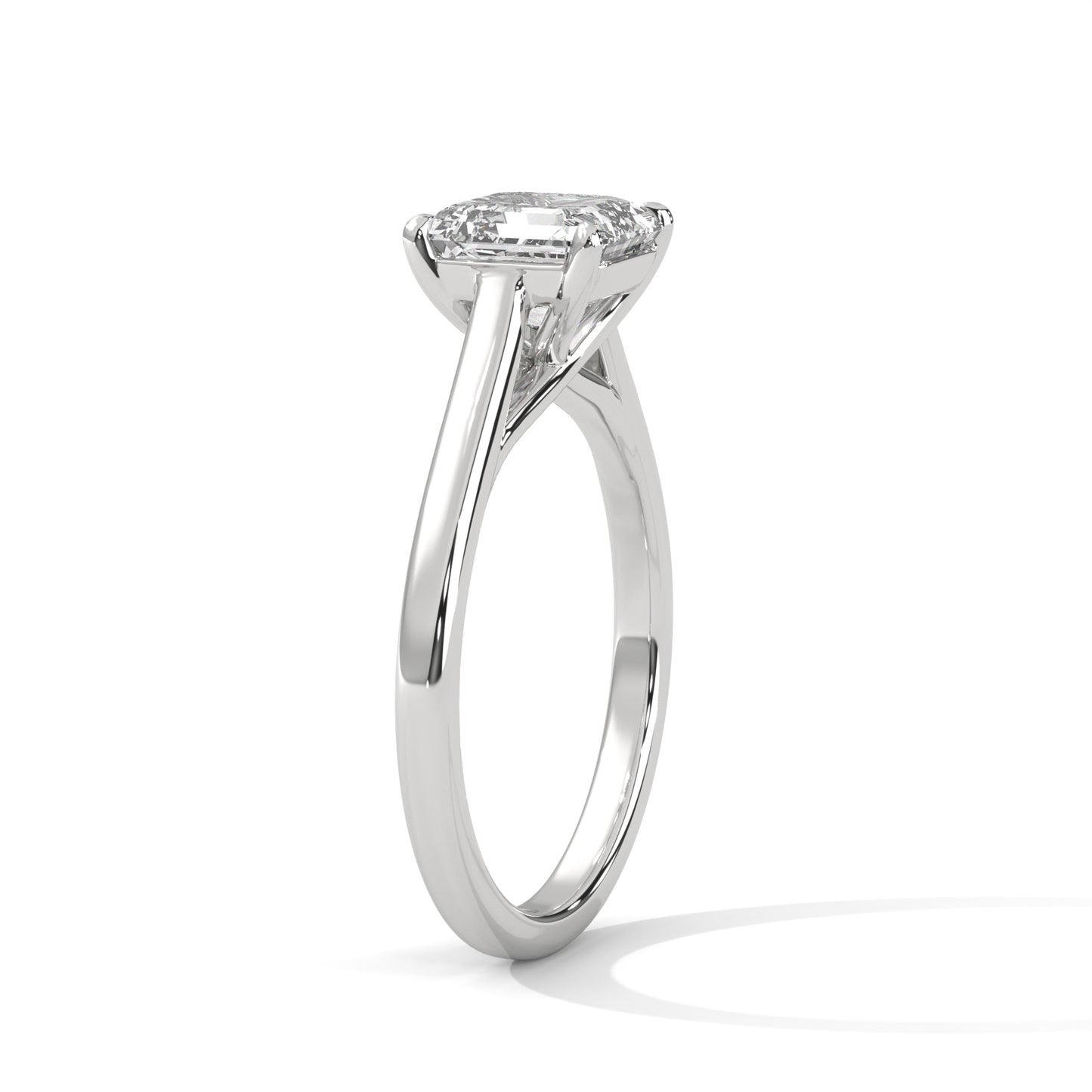asscher-14k white gold|asscher-18k white gold|asscher-platinum