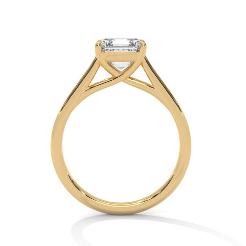 Load image 1 in gallery view. asscher-14k yellow gold|asscher-18k yellow gold