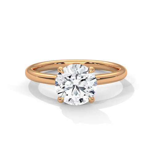 Load image 1 in gallery view. round-14k rose gold|round-18k rose gold