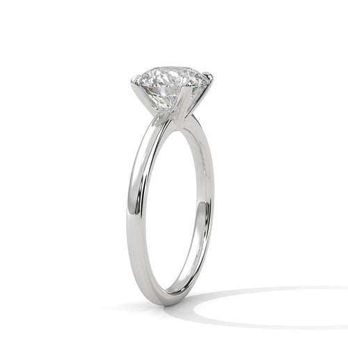 Load image 1 in gallery view. round-14k white gold|round-18k white gold|round-platinum