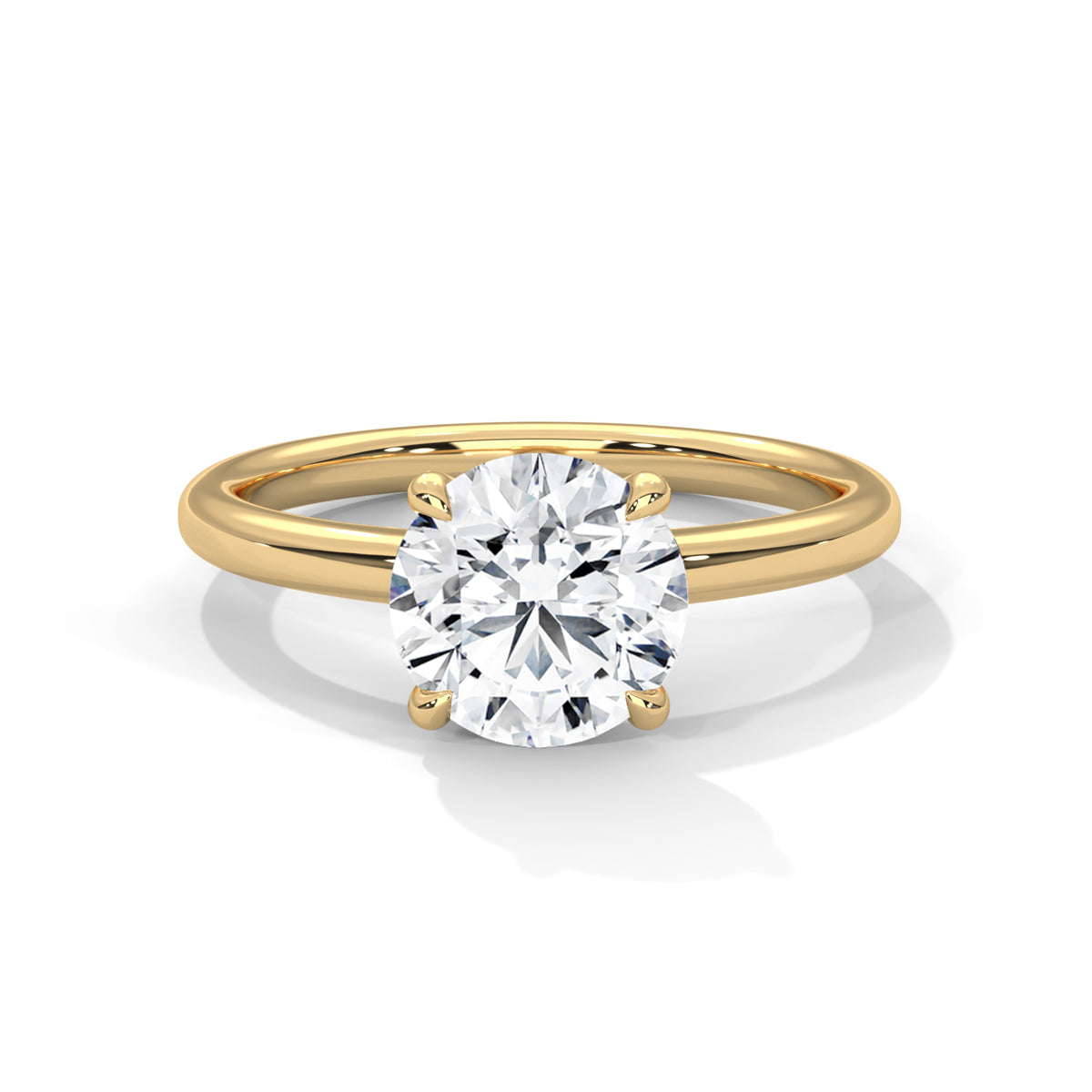 round-14k yellow gold|round-18k yellow gold
