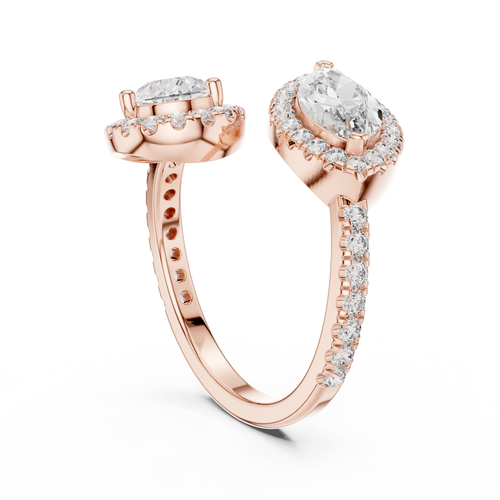 Load image 1 in gallery view. marquise-14k rose gold|marquise-18k rose gold