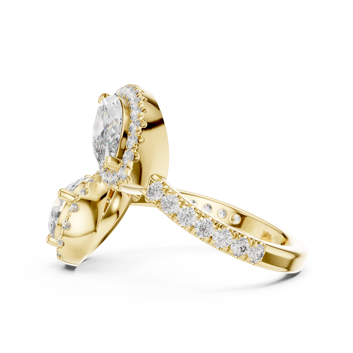marquise-14k yellow gold|marquise-18k yellow gold