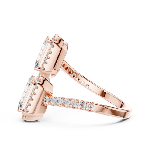 Load image 1 in gallery view. emerald-14k rose gold|emerald-18k rose gold