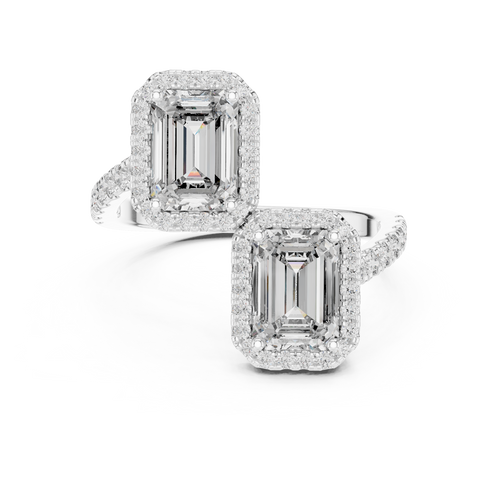 Load image 1 in gallery view. emerald-14k white gold|emerald-18k white gold|emerald-platinum