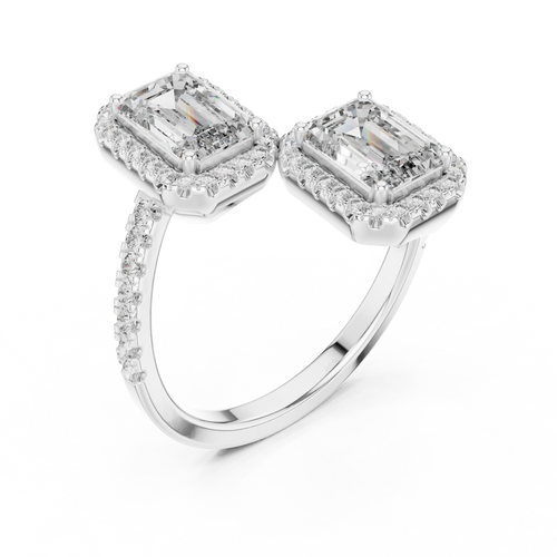 Load image 1 in gallery view. emerald-14k white gold|emerald-18k white gold|emerald-platinum