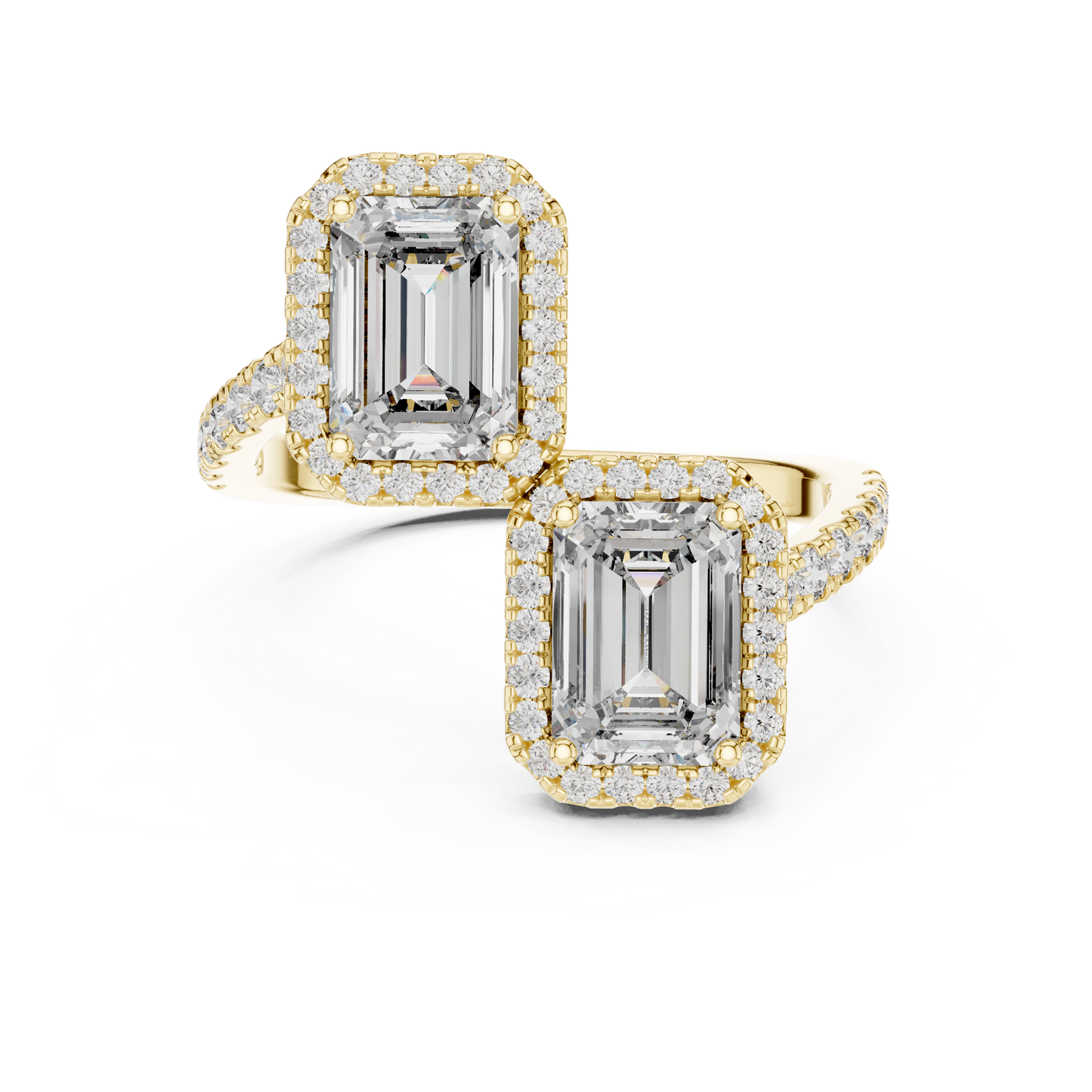 emerald-14k yellow gold|emerald-18k yellow gold